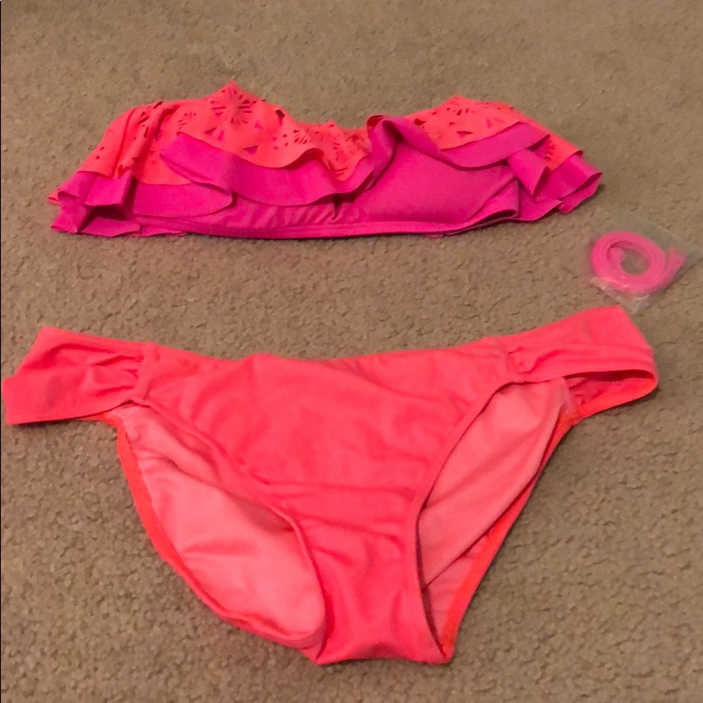 PINK ruffle swimsuit